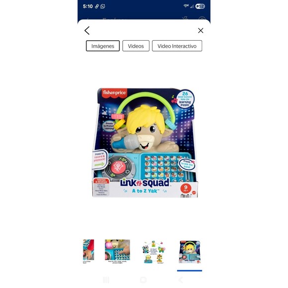 Fisher-Price Link Squad A to Z Yak Learning Toy Music‎ Lights Baby 9M+ NEW - Picture 5 of 6